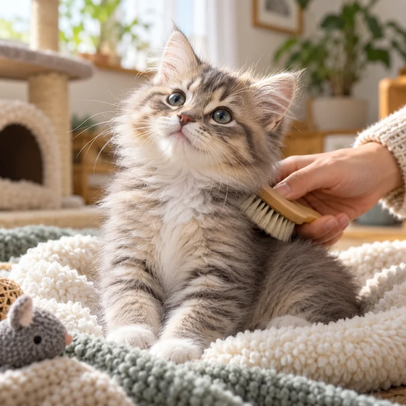 How to Get Your Kitten Used to Brushing