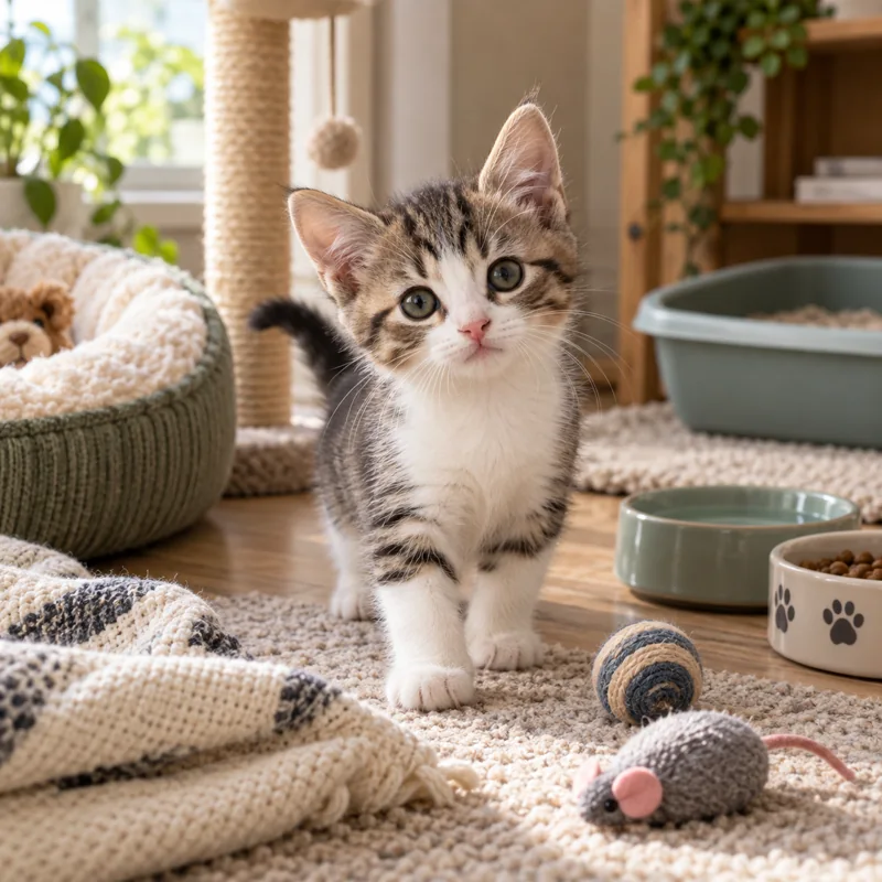 A Kitten's First Days at Home: A Checklist for New Owners